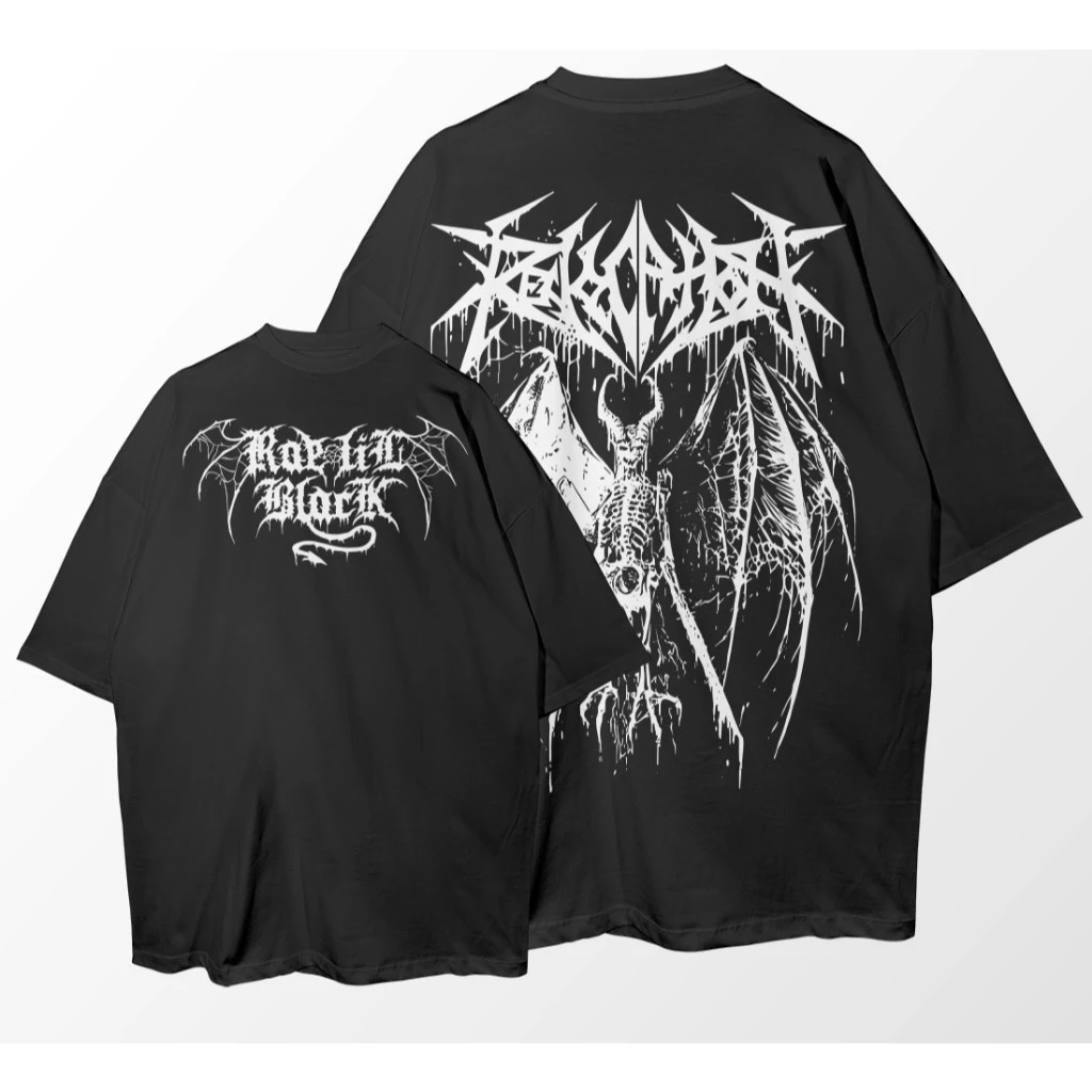 Camiseta Oversized Asas Caveira