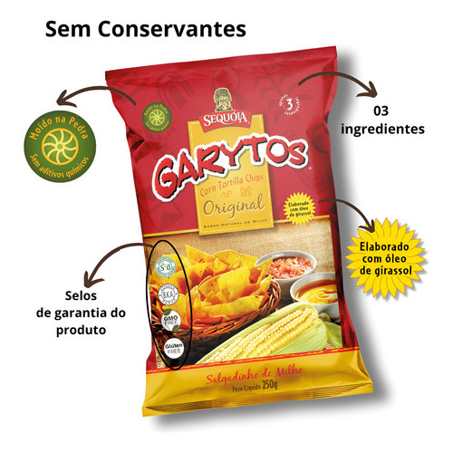 Nachos Mexicanos Tortilha De Milho Sequóia (pronto para consumo
