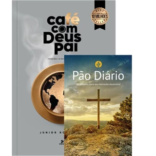 Kit 2 Livros | Café com Deus Pai 2026 - Porções de Amor + Devocional 90 Reflexões Cruz em Oferta na Shopee