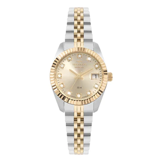 Relógio Technos Feminino Riviera Bicolor - 2015cem/1x em Oferta na Shopee