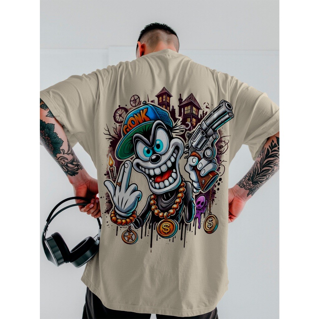 Camisa Camiseta Riso de Bandido Quebrada Streetwear Oversized