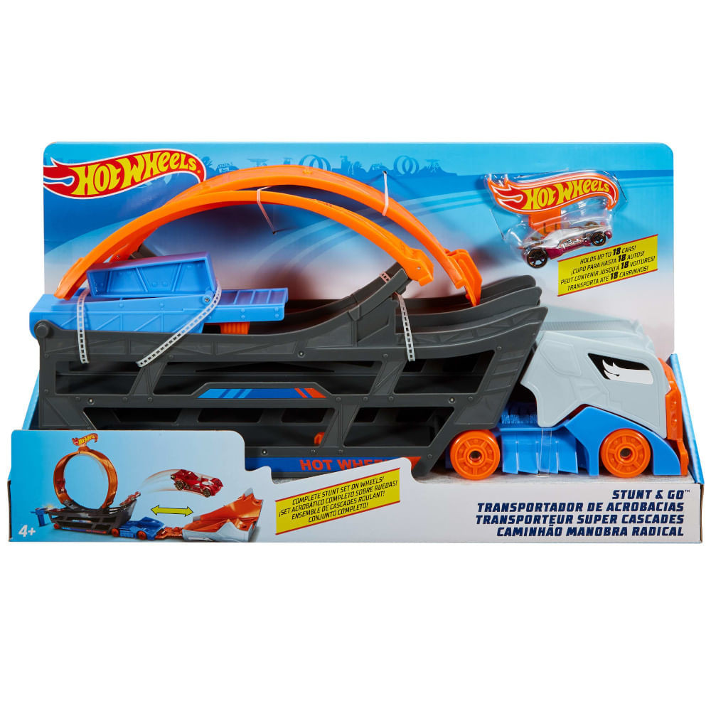 Hot Wheels City Caminhão Pista Acrobacias Mattel GCK38 | Shopee Brasil