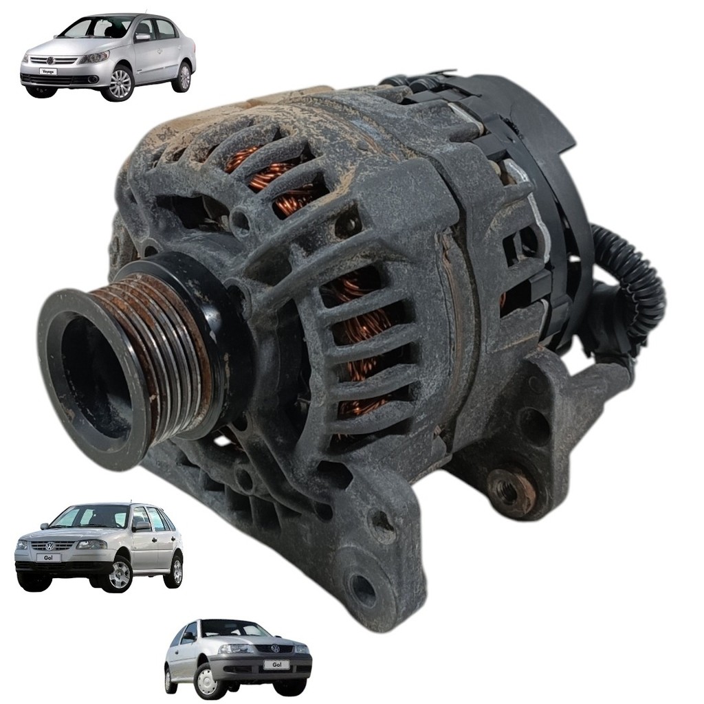 Alternador 65a Gol G3 G4 G5 Fox Ea111 1.0 1.4 1.6 2003 2013 | Shopee Brasil