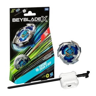 BEYBLADE X Sword Dran 3-60F ATAQUE - Kit Inicial com pião e lançador - Hasbro