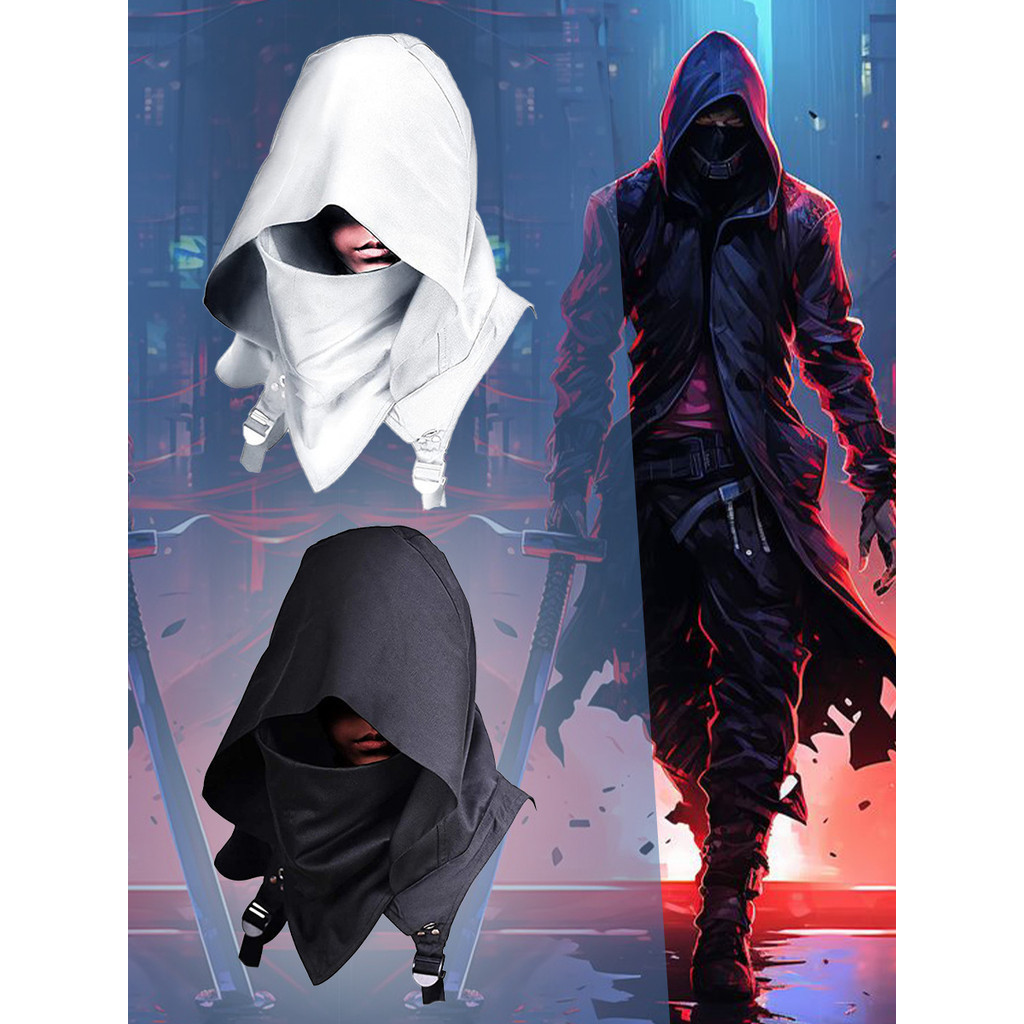 2025 Halloween cos Capa com Capuz Cyberpunk Mercadoria de Jogo de RPG ...