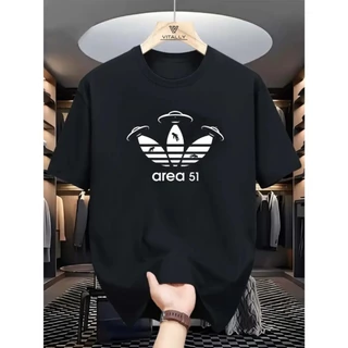 Camiseta Masculina 100% Algodão Estampada AREA 51 Camisa Unissex Premium