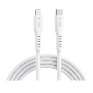 Cabo Usb-C P/Lightning Branco Silicone 1,5M Eslicswt Geonav em Oferta na Shopee