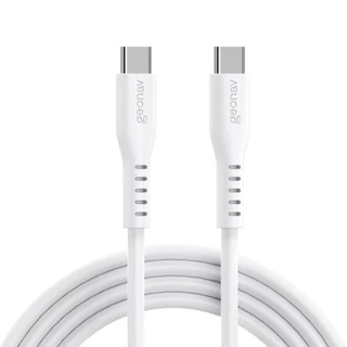Cabo Usb-C Para Usb-C Branco Silicone 1,5M Esc06Swt Geonav em Oferta na Shopee