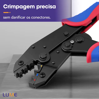 Alicate Prensa Crimpar Para Terminais pré-isolados 0,25 Até 6mm² AWG 24-16 Isolamento Ferramentas