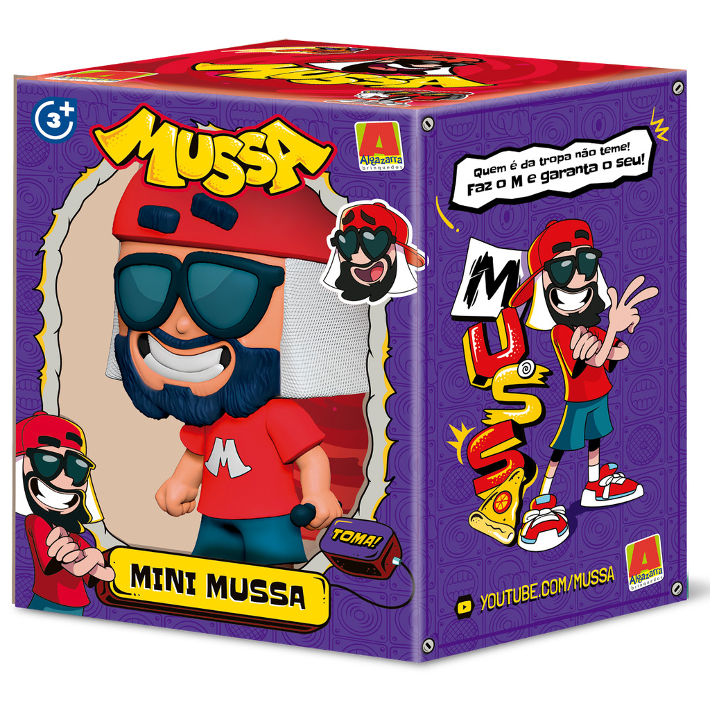 Boneco Mussoumano 15 cm Vinil Colecionável Youtuber Mussa | Shopee Brasil