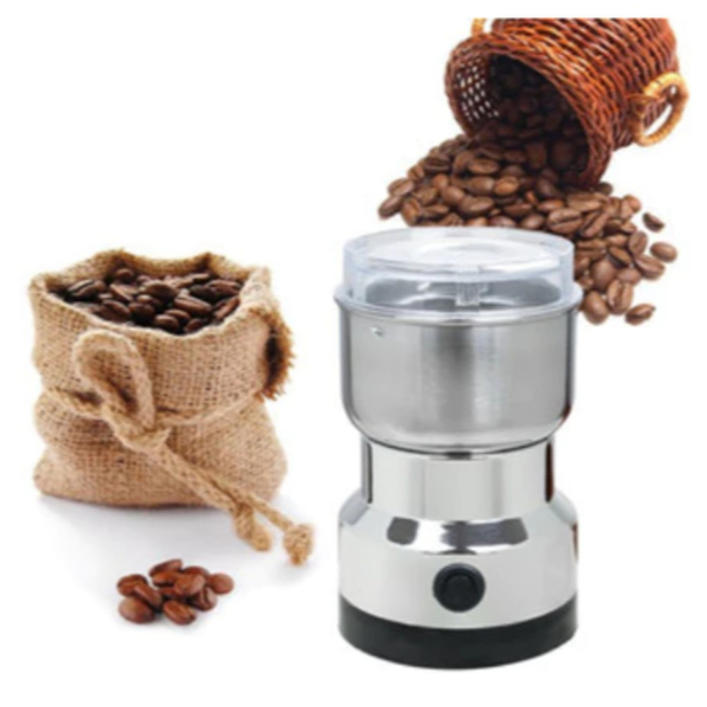 Moedor de café elétrico, moinho de grãos de aço inoxidável, 