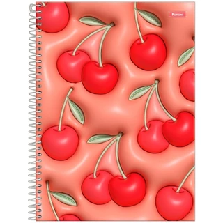 Caderno Espiral Universitário Foroni Capa Dura Nicecream 160 Folhas - Embalagem com 4 Unidades em Oferta na Shopee