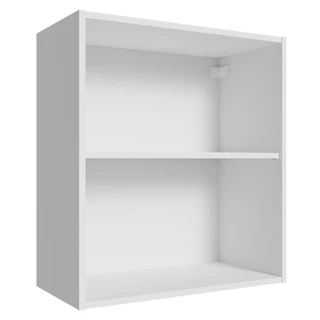 Armário Aéreo para Quarto 60 cm 2 Nichos Abertos Branco Neo Madesa em Oferta na Shopee
