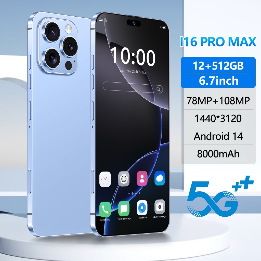 O maior novo Smartphone da A16 Lindai 4G/5G com memória de telefone em ...