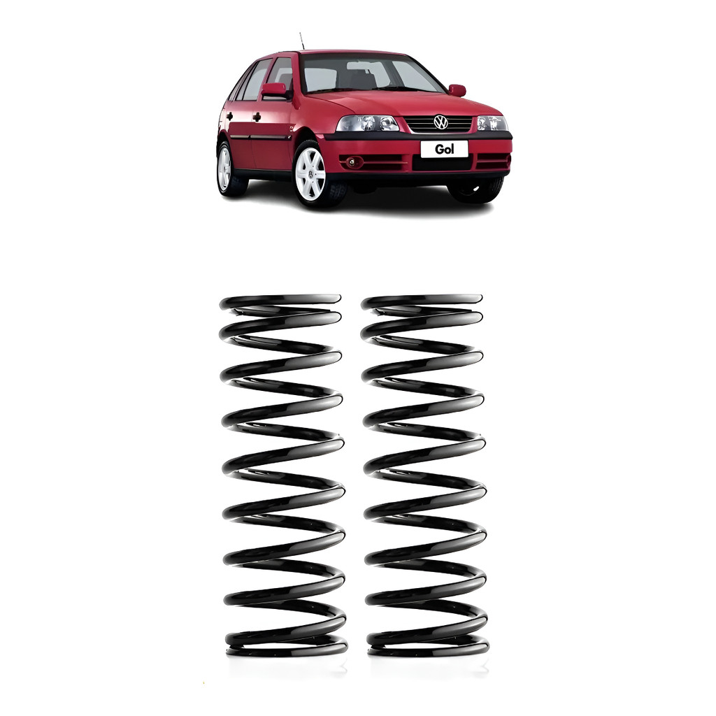 Par 2 Molas Dianteira Vw Gol G2 G4 Altura Original | Shopee Brasil