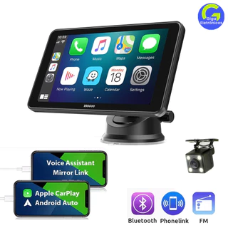 Equipamento Multimídia Rádio Carro: CarPlay Sem Fio, Android Auto, Tela Touch 7 Polegadas, Câmera Inclusa e Bluetooth em Oferta na Shopee
