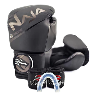 Kit Luva Naja Extreme Boxe Muay Thai + Bandagem Bucal Bolsa