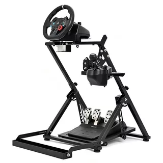 Suporte Cockpit Para Volante Logitech Com Suporte De Cambio Brave Bull