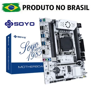 Placa-mãe Soyo X99 D4 para Intel XEON E5 V3 e V4, DDR4, 2x Slot M.2 NVme, SATA3.0, USB 3.0, TPM 2.0