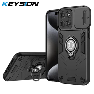 KEYSION Capa Armadura À Prova De Choque Para Motorola Edge 60 Pro 5G , Anel De Proteção Câmera , Traseira De Telefone MO