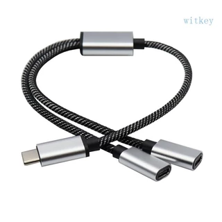 USB C Para Fêmea Conversor Divisor Múltiplos Cubos