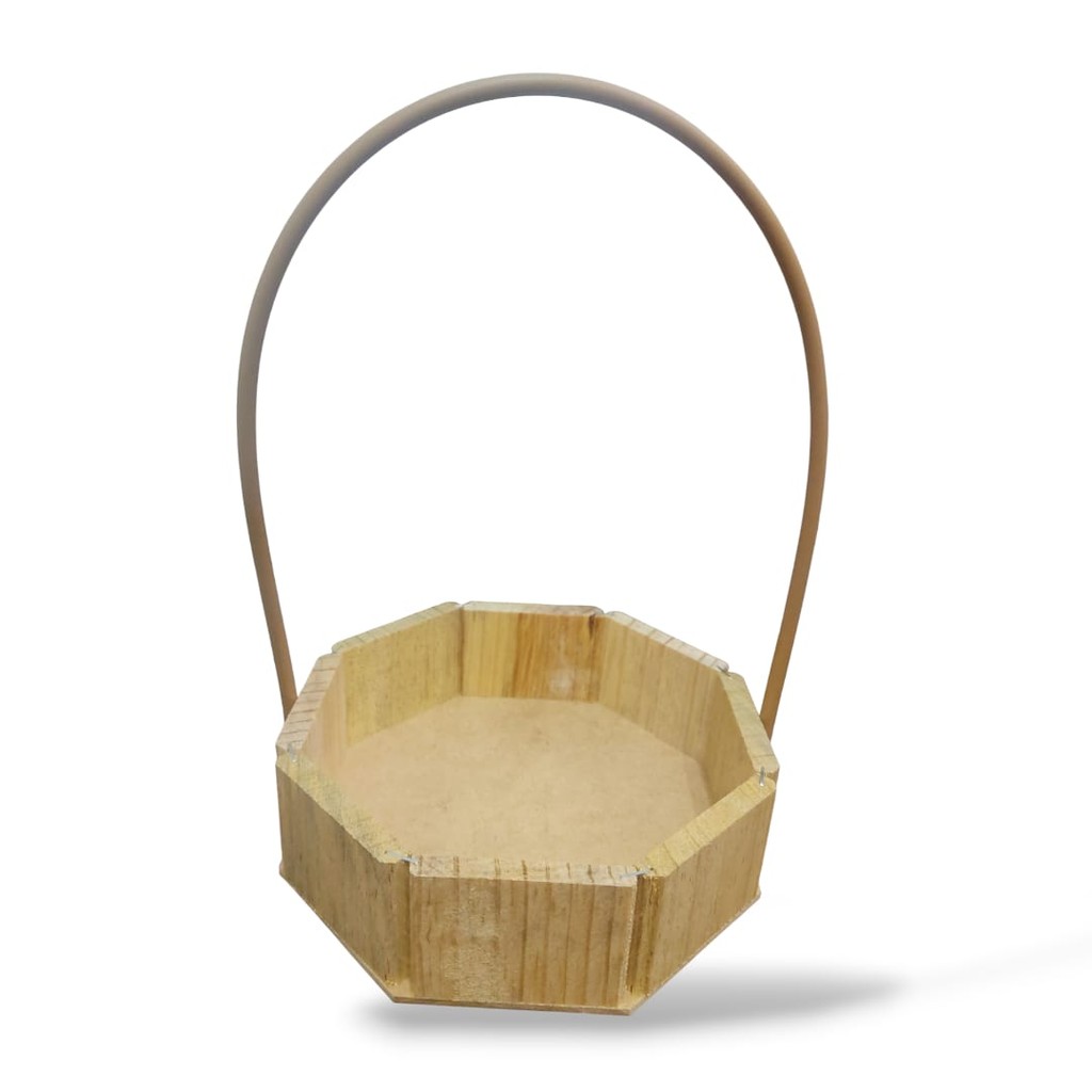 CESTA ARTESANAL MADEIRA DE PINUS ENVELHECIDA COM DETALHES | Shopee Brasil