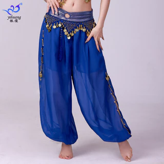 Traje de dança do ventre Bottoms calças de lantejoulas desempenho de dança traje calças de dança desempenho de palco tra