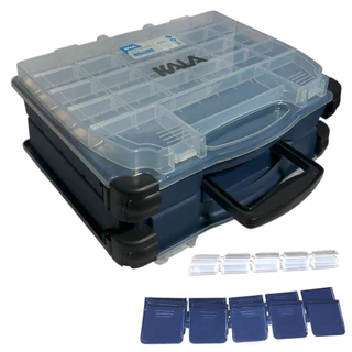 Maleta Estojo Organizador Kala EPK 362 Para Pesca Divisórias Plásticas para Compartimentos Internos em Oferta na Shopee