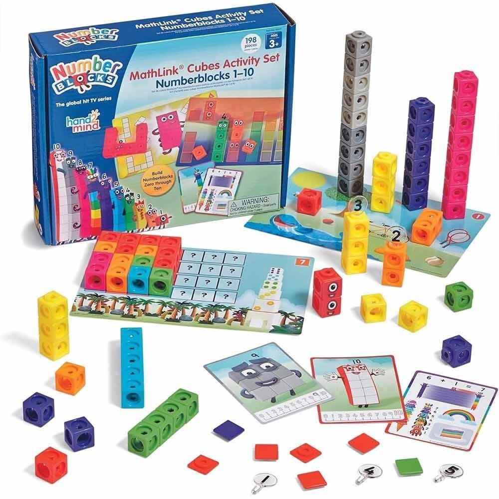 Hand2Mind - Numberblocks MathLink Cubes 1-10 Activity Set | Shopee Brasil