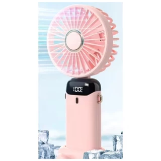 Ventilador Mini Portátil 5 Modos Pequeno Dobrável digital De Escritório Presente USB