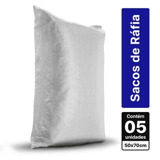 Saco para entuho em ráfia 50 x 70 cm com 5 peças - MultiMarcas em Oferta na Shopee