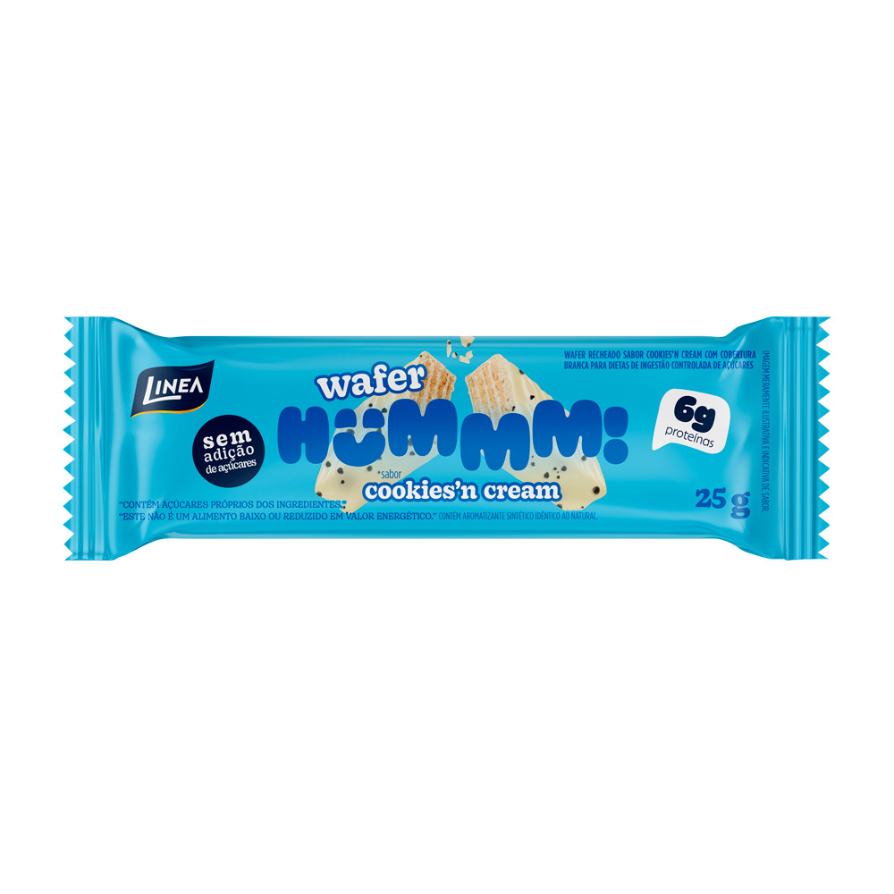 Wafer Hummm! Sabor Cookies'N Cream 25g | Shopee Brasil