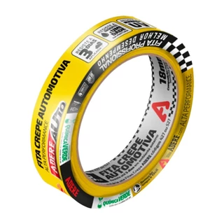 Fita Crepe Adere Automotiva Amarela A128 18mm x 40m em Oferta na Shopee