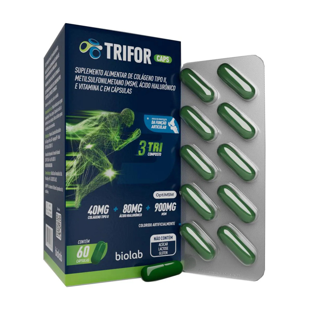 Trifor Suplemento Alimentar Com 60 Cápsulas - Biolab | Shopee Brasil