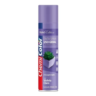 Tinta Spray Uso Geral Violeta Claro/Lilás 400ml - Chemicolor em Oferta na Shopee