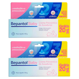 Kit 2 Und Bepantol Baby 120g Creme Contra Assaduras em Oferta na Shopee