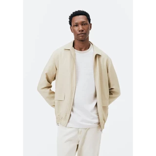 Jaqueta Masculina Harrington com Bolsos Frontais em Oferta na Shopee