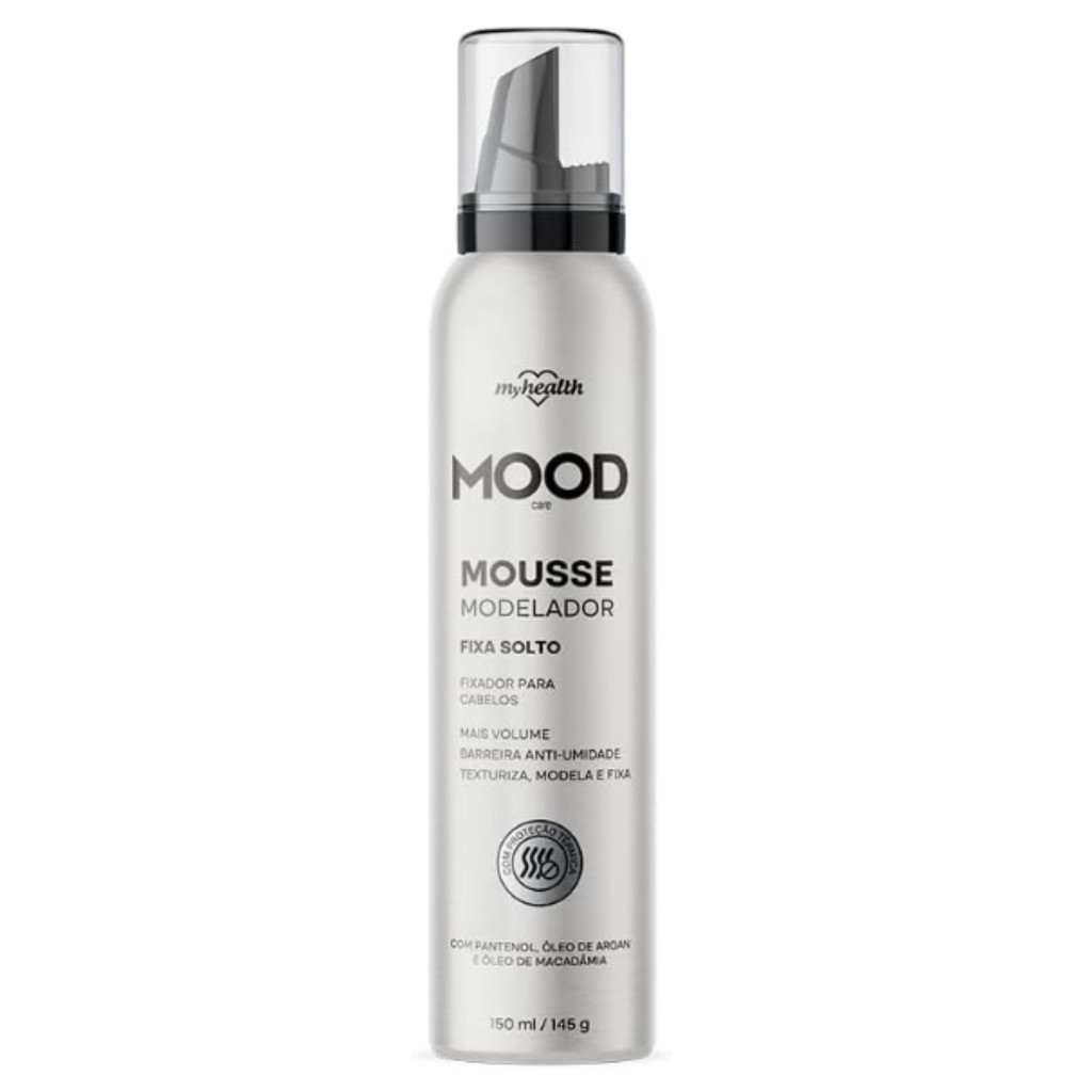 MISTREASS ミストレアス Teddy Mood Set-Up Mousse Modelador Mood Care Fixa Solto Com Proteção Térmica Spray