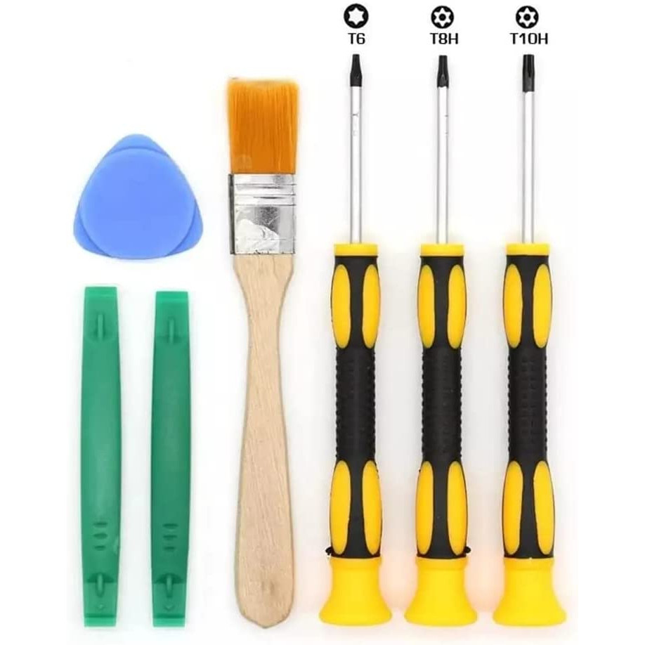 Kit 7 Cacciaviti Professionali Per Riparare Xbox One/360, PS3/PS4 - Punte T6 T8H T10H