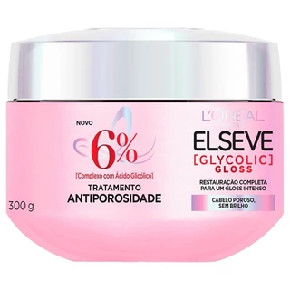 Creme de Tratamento Elseve Glycolic Gloss L'Oréal Paris 300g em Oferta na Shopee