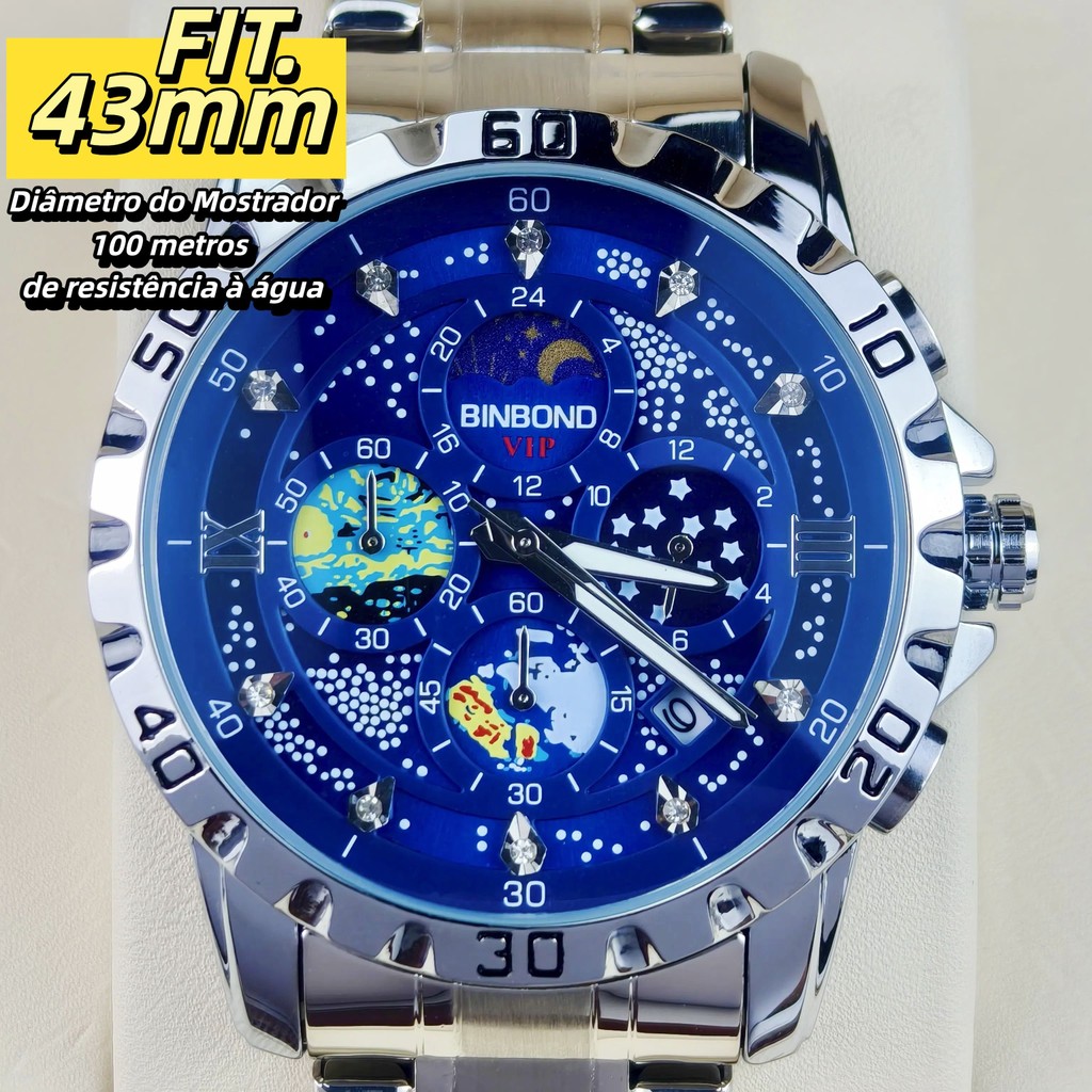 【Marca de Luxo】BINBOND Mostrador Grande Design Criativo Mostrador com efeito de céu estrelado Casual 3225 4750 3103