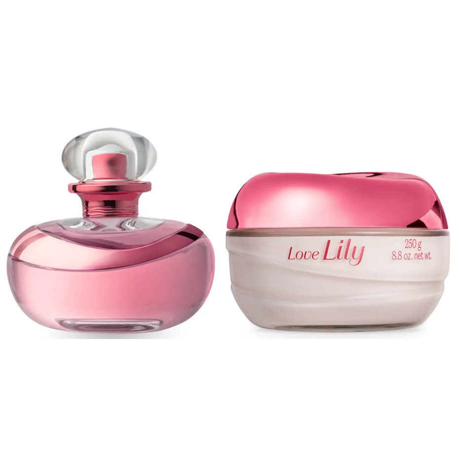 Love Lily: Eau de Parfum 75ml + Creme Acetinado 250g | Shopee Brasil