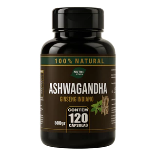 Ashwgandha Ginseng Indiano 120 Cápsulas 500mg
