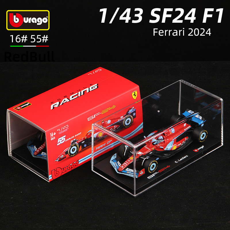 Bburago 2024 Ferrari F1 SF24 #16 Charles Leclerc – Modellino 1:43 Edizione Limitata