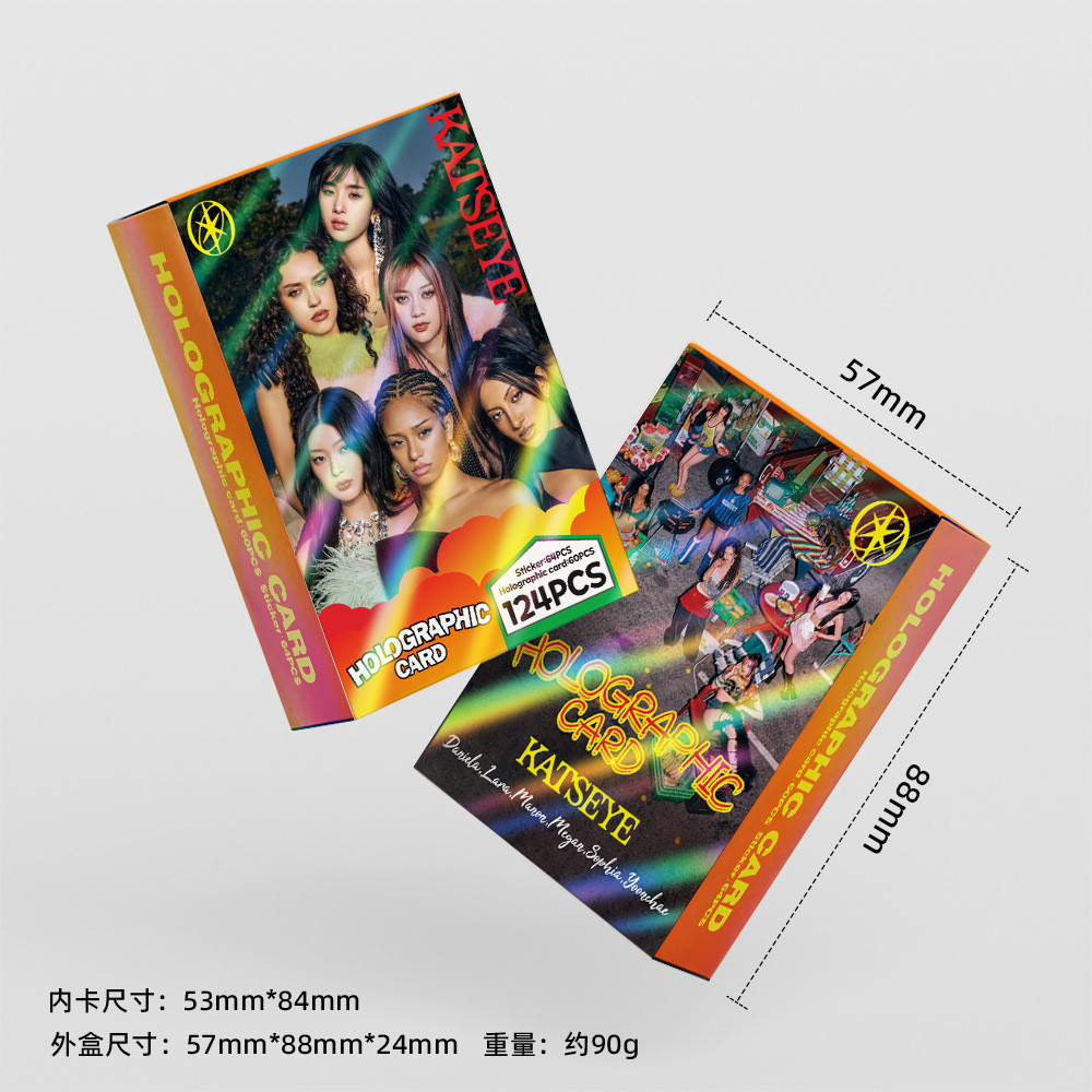 124 Pçs/set Kpop Idol KATSEYE LOMO Cartões Postais Para Coleções