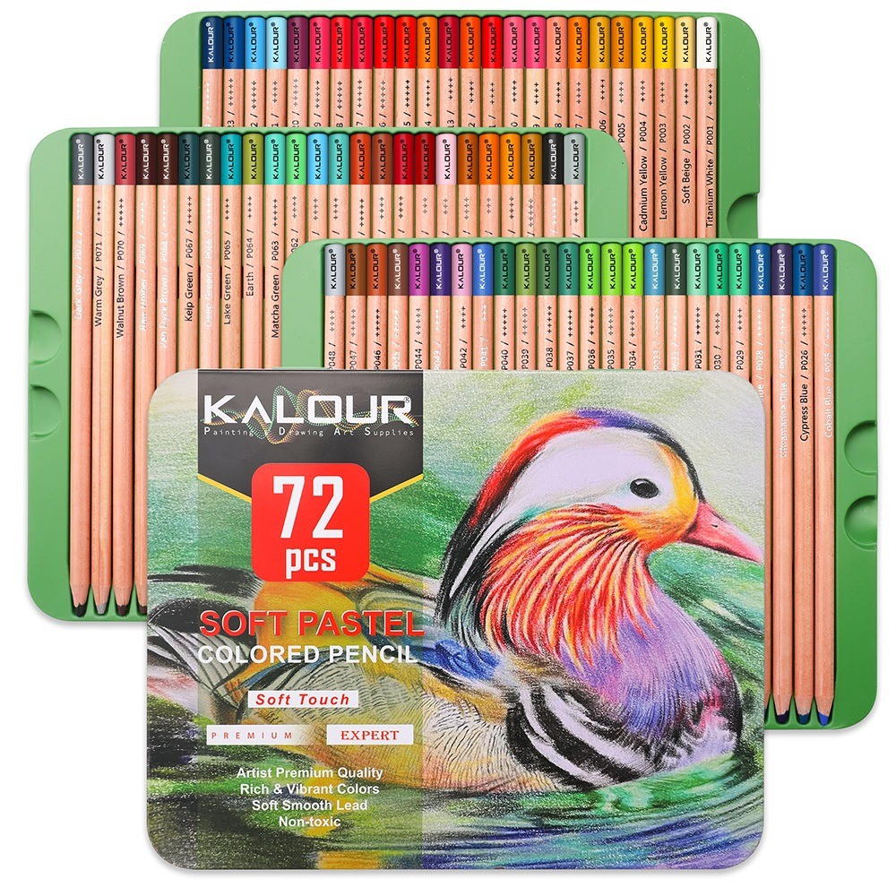 Conjunto De Lápis De Cor KALOUR premium 72/50 , Ferramentas De Desenho ...
