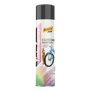 Tinta Spray Mundial Prime Metálica Grafite 400ml em Oferta na Shopee