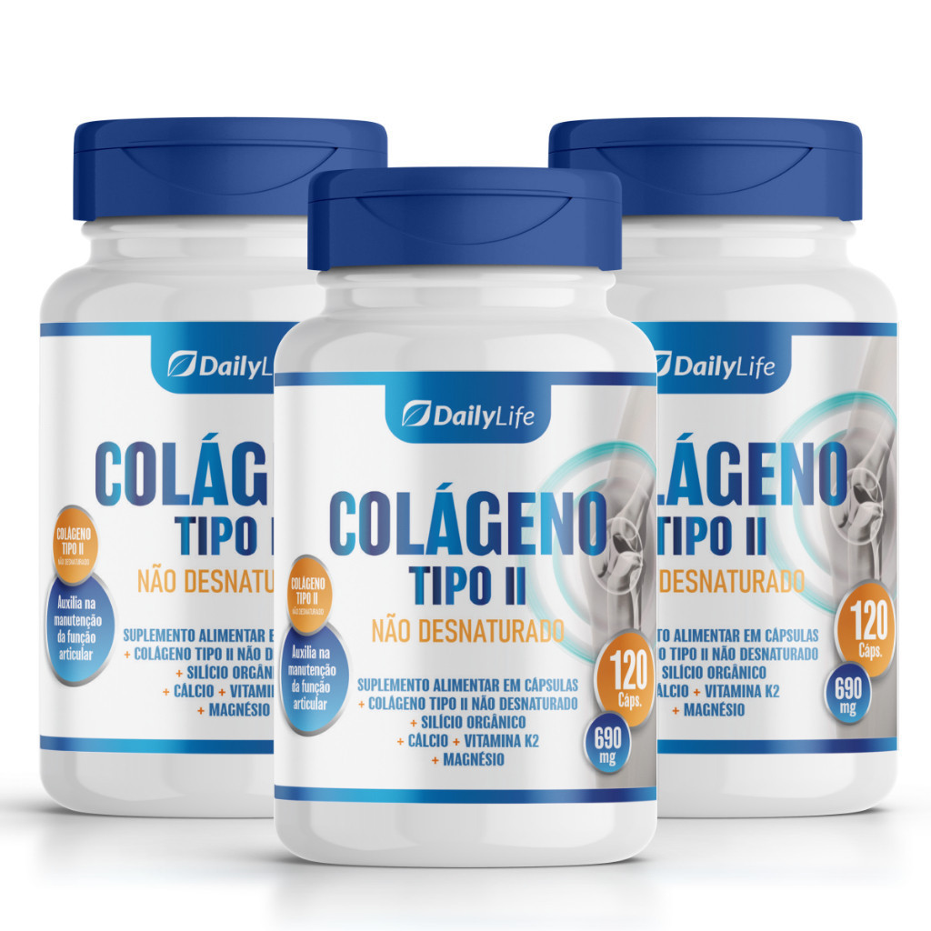 Melhor Colágeno Tipo 2 Com Vitaminas &amp; Minerais 120 Cápsulas - ENVIO ...
