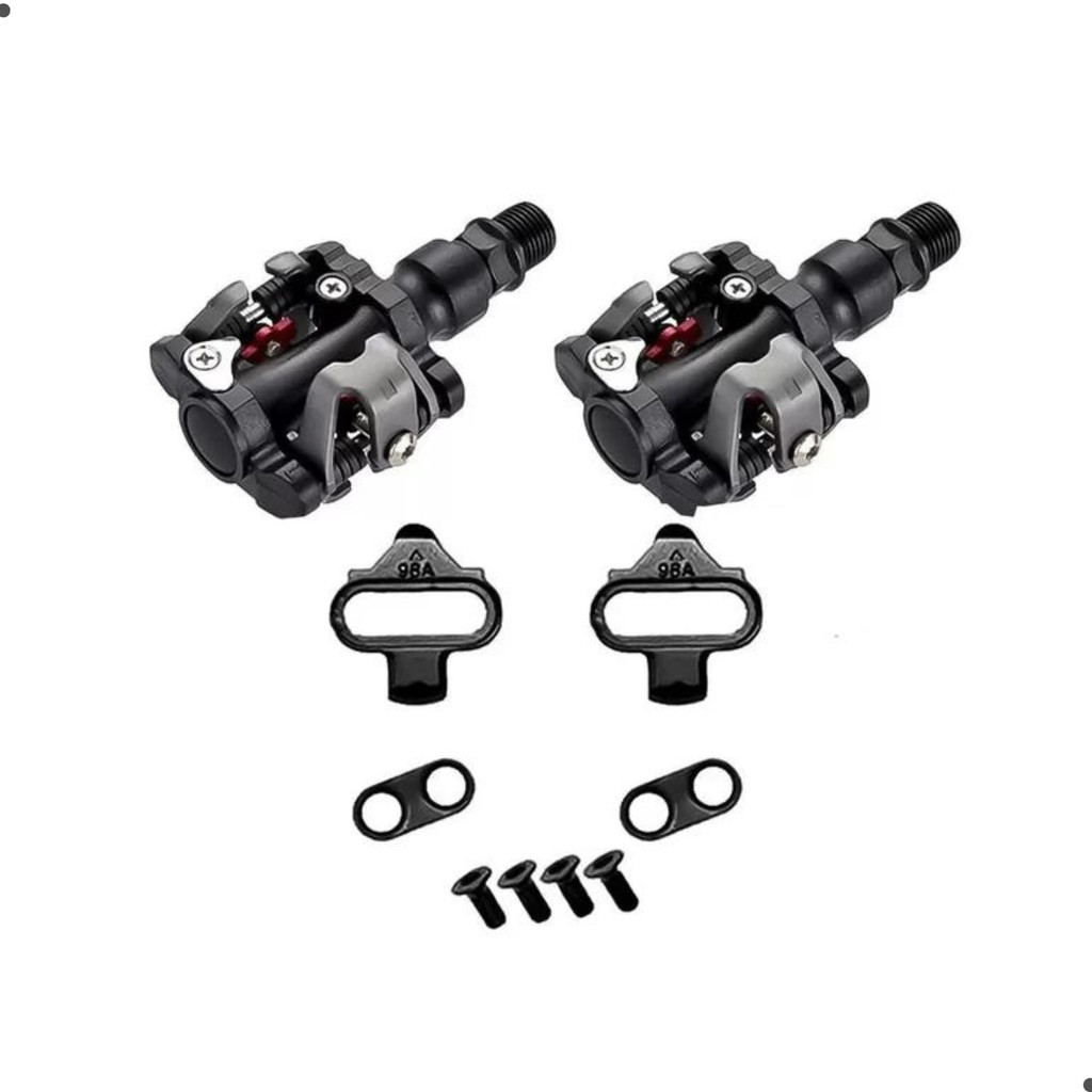 Pedal Clip Wellgo M919 Mtb Preto C/ Tacos = M505 M520 Mtb | Shopee Brasil