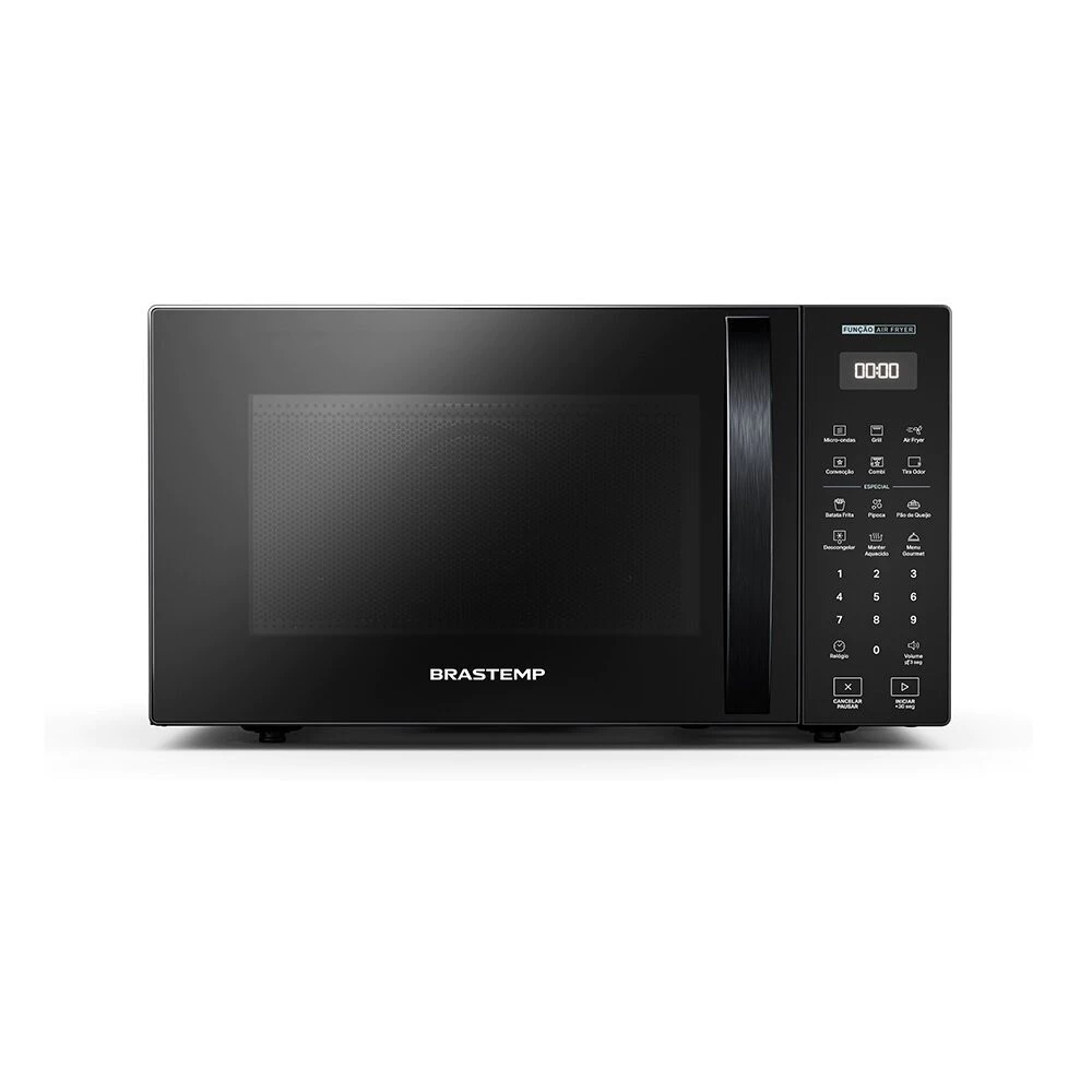 Micro Ondas Brastemp com Tecnologia Air Fryer Preto 29 Litros BMC29AE